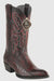 Mens King Exotic Ostrich Leg Boots Black Cherry (4980518)