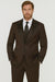 Men's  Black ~ Red Two Button Vest  Suit