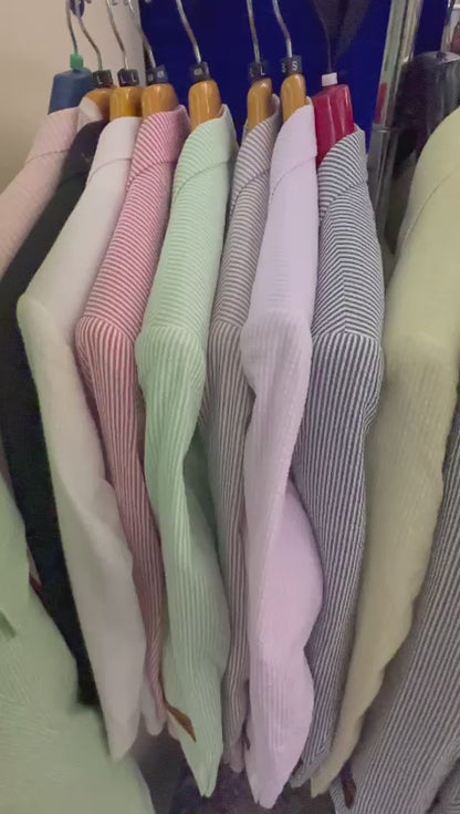 Mens Vested Summer Seersucker Suit
