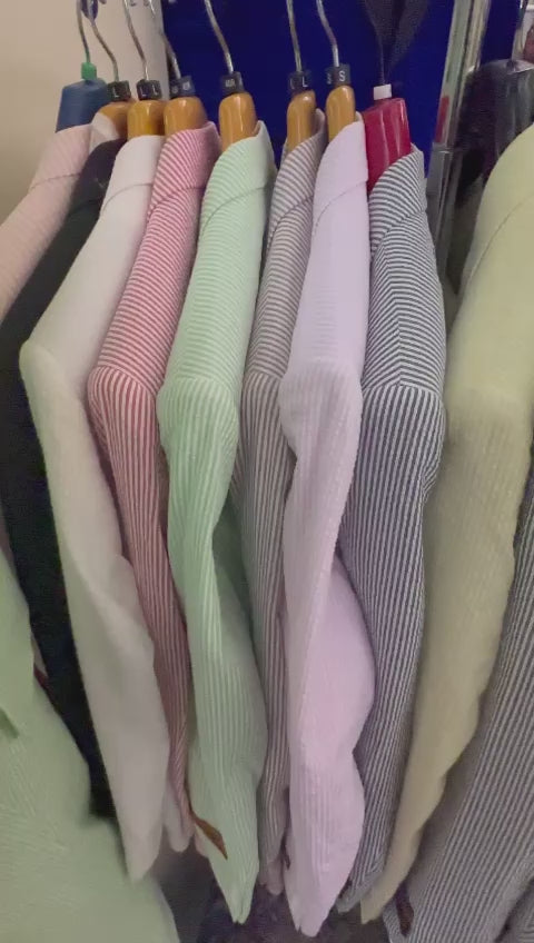 Mens Vested Summer Seersucker Suit