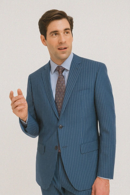 Light Navy Blue Suit - Dark Light Navy Blue Suit - Light Navy Blue Suit
