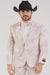 Package Package Combo Mens Pink Suit - Paisley Fancy Floral Suits with Matching Bowtie