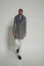 Men’s Light Grey Double Breasted Overcoat with Faux Fur Shawl Collar – Winter Luxury Coat Wool Fabric