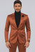 Mens Single Breasted Sateen Shiny Fabric Metallic Fabric - Sharskin Suit