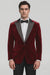 Big and Tall Velvet Blazer in Color Red  - Sportcoat  Rhinestone-Embedded  Stacy Adams $179