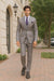 Big Lapel - Wide Lapel - Tom Ford Style Suit - Ticket Pocket - Gray