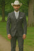 SKU#JA60894 Country Tuxedos For Weddings Mens Traje Vaquero Suit - Dark Grey Tuxedo Slim Fit