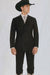 Brand New Solid Black Double Breasted Suits 100% Wool Fabric Super 150s Wide Suits Side Vent (pleated or Flat Front Pants)