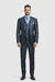 Mens Three Piece Suit - Vested Suit Mens Shiny Shark 2 Side Vented Vested 3 Piece Blue Suit