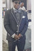 Black and White Trim Lapel Tuxedo Suit