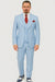 Big Lapel - Wide Lapel - Tom Ford Style Suit - Ticket Pocket - Sky Blue