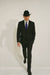 Authentic Braveman Men's Two Buttons Regular Fit Black Solid Suit With Flat Front Pants