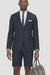 Cotton Fabric Charcoal Gray Suit - Mens Suits With Shorts - Summer Suit