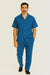 Men's Short Sleeve 2 Piece Casual Two Piece Mens Walking Outfit For Sale Pant Sets Set With Long Pants 100% Linen Royal Shirt