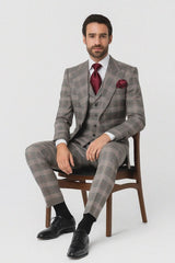Classic Fit Single Breast Lapel Vest by Rossiman