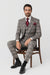 Suits With Baggy Pleated Pants - Wide Leg Pants 100% Wool - Classic Fit Single Breast Lapel Vest by Rossiman