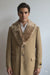 Men's Camel Three Button  Full Length Overcoat Men's Carcoat - Car Coat Mid Length Three quarter length coat