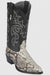 Natural Python Snakeskin J-Toe Cowboy Boots
