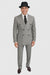 Harlem Nights Movie Clothing Outfit - 1920s Costume Party Mens Suits + Hat Shirt and Tie