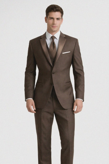 Smoking Traje - Esmoquin - Smoking Para Hombre - One Button  Trajes De Novio - Chocolate Tuxedo