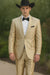 Western Shiny Suits For Wedding - Two Button Tuxedo