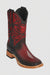 Los Altos Boots Single Stone Stingray And Deer Faded Burgundy