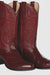 J Toe Cowboy Boots - J Toe Western Boots - Los Altos Boots - Mens Dress Cowboy Boot - Low Priced Burgundy Eel Cowboy Boots J-Toe- in  Burgundy