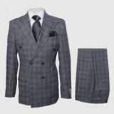  Color Charcoal with Blue Plaid by Rossiman