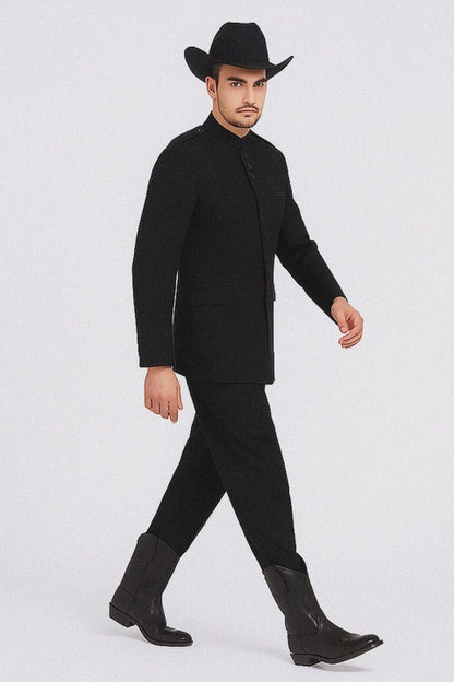 Apollo King Men's 2 Piece Nehru Styles Suit - Mandarin Collars
