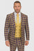 Statement Men's 3-Piece Modern Fit Suit – 100% Wool with Bold Scoop Vest