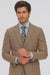 Tan Plaid Suit - Vested Suit - 3 Piece Suits - Peak Lapel Suits - Windowpane Suit - 2 Button