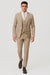 Men’s Tan Modern Fit 3-Piece Suit with Vest – Stylish Vested Formal Wear