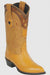 Smooth Ostrich Buttercup Wingtip Cowboy Boots