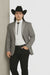 Western Suit - Trajes Para Hombres - Cowboy Formal Attire - Trajes De Novio - Western Grey