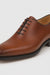 Mens Mezlan Pamplona Calfskin Plain Toe Dress Shoe in Cognac