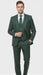 Men’s Green Plaid 3-Piece Suit – Classic Check Slim Fit Suit for Weddings, Church, and Formal By Rossiman
