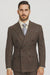 Vintage Suit - Rossiman Suit - Brown and Blue Mix Windowpane Suit - Glen Plaid Suit