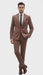 Mens Mauve Velvet Suit – 2 Piece Ultra Slim Fit Blazer and Pants Formal Set in Light Brown Tuxedo