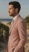 Mens Linen Suit For Beach Wedding - Summer  Suit in Pink