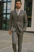 Three Button Suit - Classic Fit Pleated Pants - Mens Three Button Classic Fit Light Grey Vested Suit