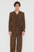Tiglio Rosso Suit  - Classic Fit Athletic Cut 100% Wool Super 150s Italian Fabric Peak Lapel in Color Brown