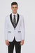 Alberto Nardoni Brand Men'S White Slim Fit One Button Shawl Lapel Stylish Casual Coat Blazer
