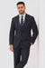 Men's Black And White Checkered Suit Checkered Pattern Texture Blazer Jacket Suit Dark Navy Windowpane Plaid  - Black And White Checkered Suit - 100% Percent Wool Fabric Suit - Worsted Wool Business Suit