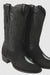 Los Altos Boots Single Stone Stingray R-Toe Black Cowboy Botas De Mantarraya - Mantarraya Boots