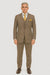 Tweed Herringbone ~ Cognac ~ Herringbone 2 Button Slim Fitted Tapered Vested Suit Ves