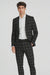 Bold Gangster Plaid Suit - 1920s Mens Fashion Window Pane Suit - Black