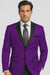 Velour Men's blazer Jacket Purple Two Button Party Suit & Tuxedo & w/ Black  Velvet or Suit Fab