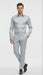 Men’s Silver Satin Dress Shirt and Pants Set – Luxury Slim Fit Outfit for Parties, Weddings, and Formal Events