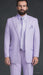 Lavender SUIT 3PC FASHION ZOOT WITH VEST Cover Buttons Comes