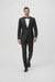 Men's Black Shiny Two Piece Slim Fitted Suits Oxford Men's Sharkskin Suit